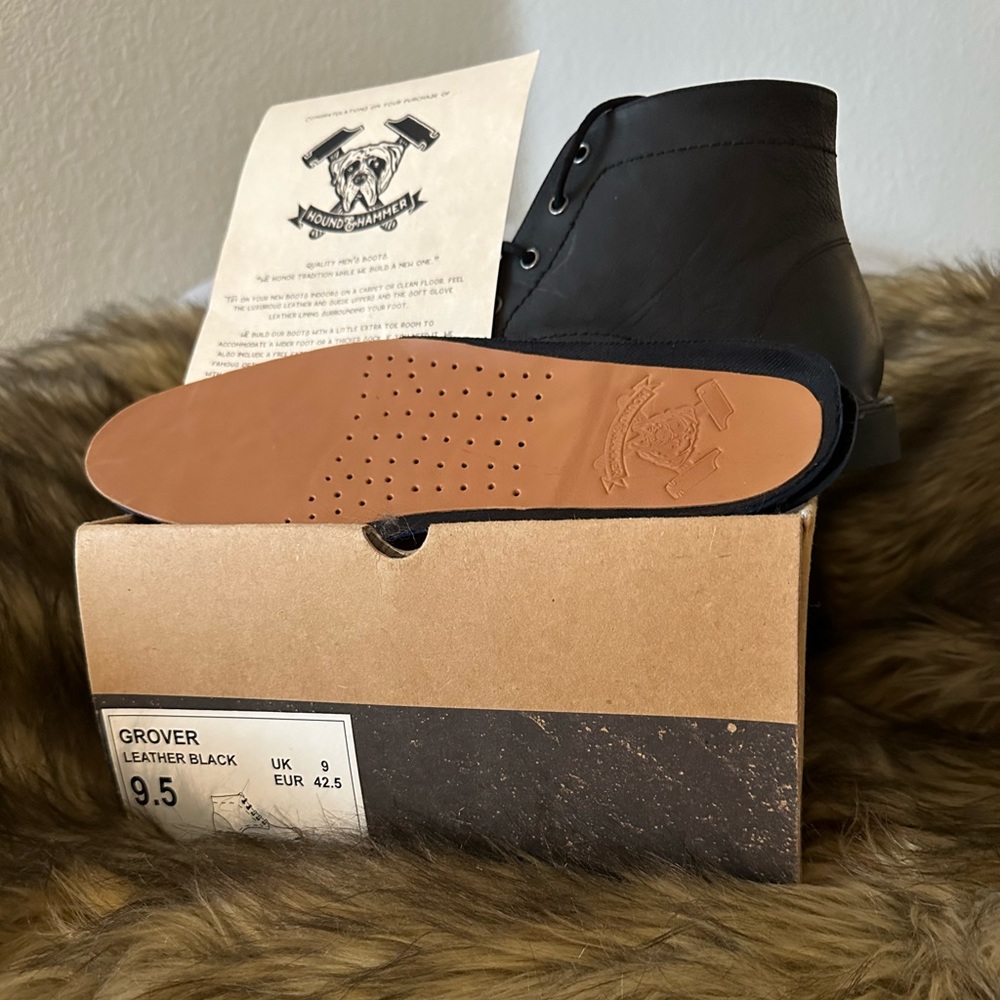 Brand new still in box. Hound & Hammer Grover boots size 9.5 fit like 9.